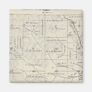 T20S R29E Tulare Landkreis Karte Magnet