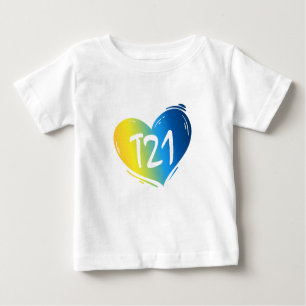 T21 Down-Syndrom Bewusstsein Baby T-shirt