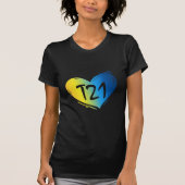 T21 Down-Syndrom Bewusstsein T-Shirt (Vorderseite)