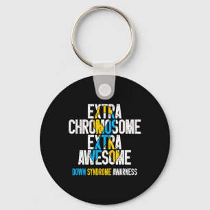 T21 Extra-Chromosom Extra Phantastisch Down Syndro Schlüsselanhänger