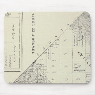 T2223S R1617E Tulare Landkreis Karte Mousepad