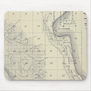 T2223S R1819E Tulare Landkreis Karte Mousepad