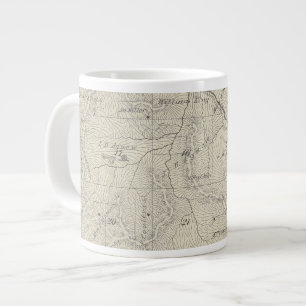T22S R29E Tulare Landkreis Karte Jumbo-Tasse