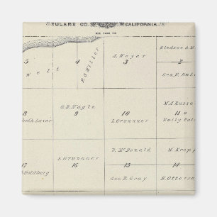 T23S R22E Tulare Landkreis Karte Magnet