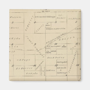 T23S R22E Tulare Landkreis Karte Magnet
