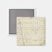 T23S R25E Tulare Landkreis Karte Magnet (Vorderseite/Rückseite)