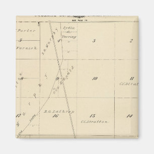 T24S R24E Tulare Landkreis Karte Magnet