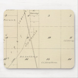 T24S R24E Tulare Landkreis Karte Mousepad