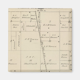 T24S R25E Tulare Landkreis Karte Magnet