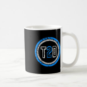 T2d Blue Emblem Typ 2 Diabetes Bewusstsein Kaffeetasse