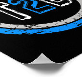 T2d Blue Emblem Typ 2 Diabetes Bewusstsein Poster (Ecke)