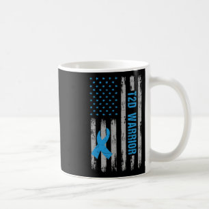 T2d Warrier Awareness American Flag Diabetic Diabe Kaffeetasse