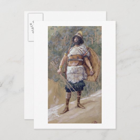 T30121 Ein Krieger des Alten Testaments (w/c auf P Postkarte (Vorne/Hinten)