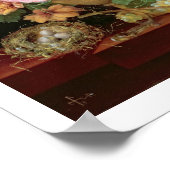 T30763 A Still Life of Blume and Fruit (Panel) Poster (Ecke)