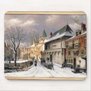 T31117 eine Ansicht einer niederländischen Stadt Mousepad