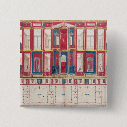 T31456 Studie eines römischen Freskos, 1775 (w/c, Button (Vorderseite)