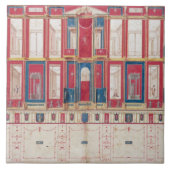 T31456 Studie eines römischen Freskos, 1775 (w/c, Fliese (Vorderseite)