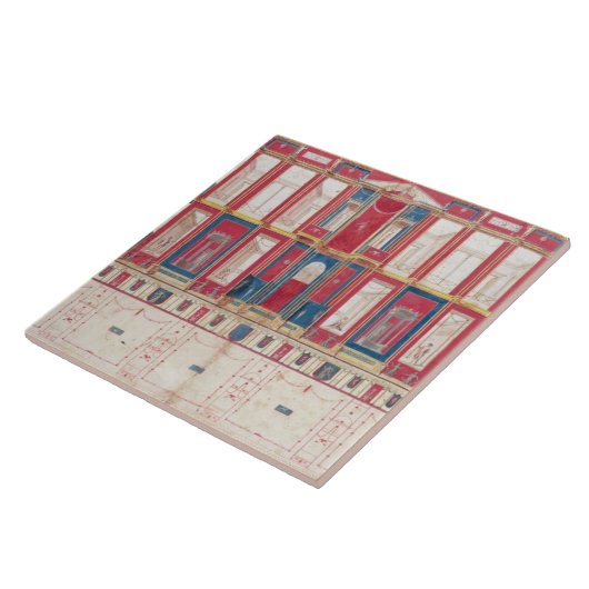 T31456 Studie eines römischen Freskos, 1775 (w/c, Fliese (Seite)