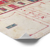 T31456 Study of a Roman Fresco, 1775 Poster (Ecke)