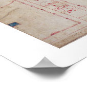 T31456 Study of a Roman Fresco, 1775 Poster (Ecke)