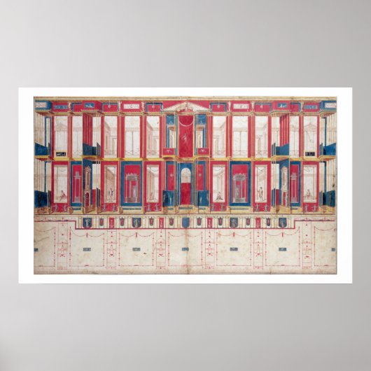 T31456 Study of a Roman Fresco, 1775 Poster (Vorne)