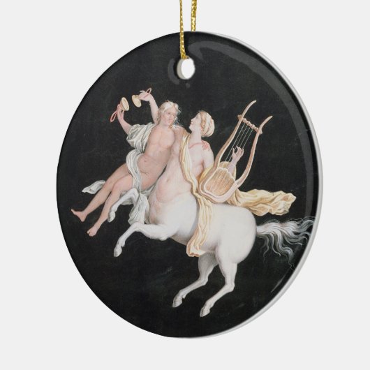 T31466 ein weiblicher Zentaur und ein Begleiter, Keramikornament (Links)