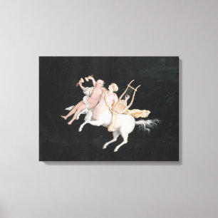 T31466 ein weiblicher Zentaur und ein Begleiter, Leinwanddruck