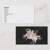 T31466 ein weiblicher Zentaur und ein Begleiter, Visitenkarte (Vorne/Hinten)