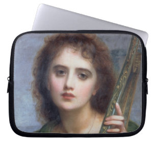T31601 eine Dame mit Lyre (Platte) Laptopschutzhülle