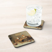 T31883 ein Innenraum mit einer alten Frau an einem Untersetzer (Rechte Seite)