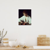 T31971 A Young Boy Peeling an Apple Poster (Küche)