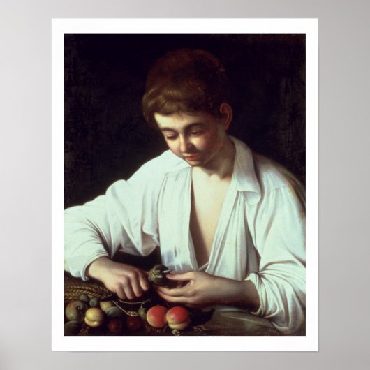 T31971 A Young Boy Peeling an Apple Poster (Vorne)