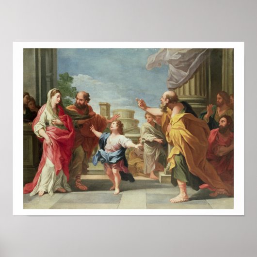 T32126 Christus Predigen im Tempel Poster (Vorne)