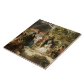 T32191 Highgate Felder während des großen Feuers Fliese (Seite)