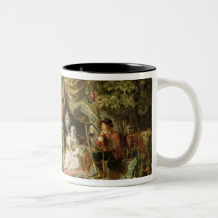 T32191 Highgate Felder während des großen Feuers Zweifarbige Tasse