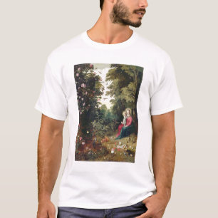 T32789 Madonna und das Kind in einer Landschaft T-Shirt