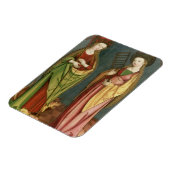 T32982 St. Margaret of Antioch and St. Faith, c.15 Magnet (Linke Seite)