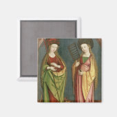 T32982 St. Margaret of Antioch and St. Faith, c.15 Magnet (Vorderseite/Rückseite)