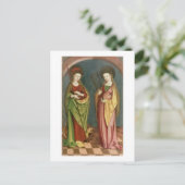 T32982 St. Margaret of Antioch and St. Faith, c.15 Postkarte (Stehend Vorderseite)