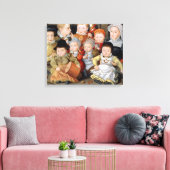 T3337 Portrait einer Mutter mit ihren acht Kindern Leinwanddruck (Insitu (Wohnzimmer))