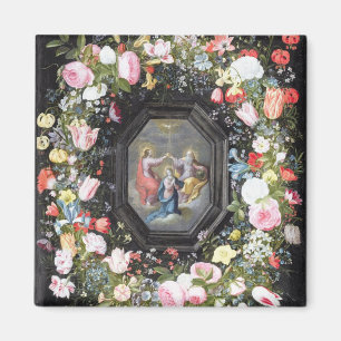 T33453 Die Krönung der Jungfrau, umgeben von Magnet