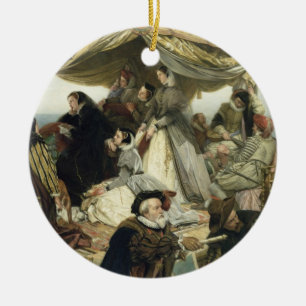T33653 Mary Stuart Abschied nach Frankreich, 1862 Keramikornament