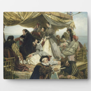 T33653 Mary Stuart's Abschied von Frankreich, 1862 Fotoplatte