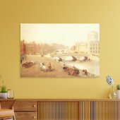 T34018 The River Liffey and the Law Courts, Dublin Leinwanddruck (Insitu (Wohnzimmer))