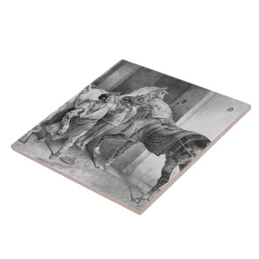 T34894 der englische Hufschmied, 1822 (litho) Fliese (Seite)