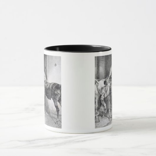 T34894 der englische Hufschmied, 1822 (litho) Tasse (Zentrum)