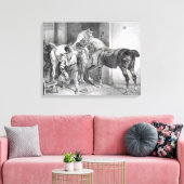 T34894 The English Farrier, 1822 (litho) Leinwanddruck (Insitu (Wohnzimmer))