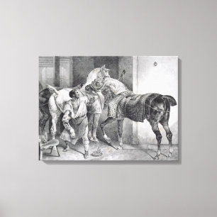 T34894 The English Farrier, 1822 (litho) Leinwanddruck