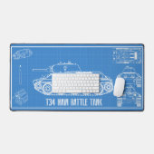 t34 schreibtischunterlage (Tastatur & Maus)