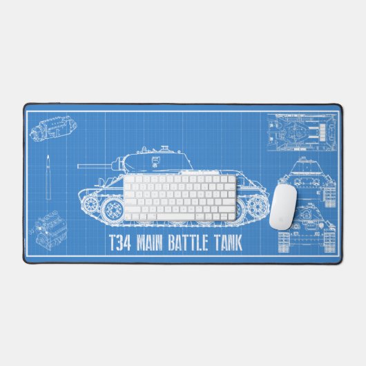 t34 schreibtischunterlage (Tastatur & Maus)